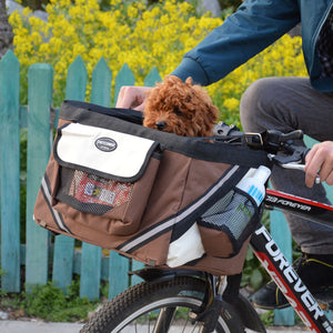 Enhance Your Outdoor Adventures with Our Pet Bicycle Handlebar Carrier Basket