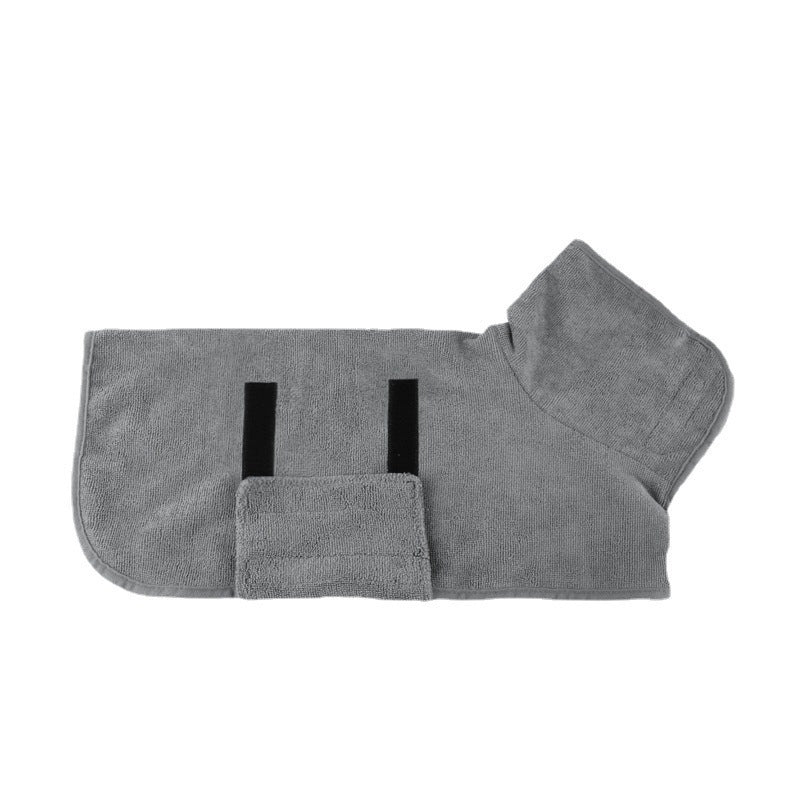 Quick Dry Microfiber Pet Bathrobe Towel Grooming Coat