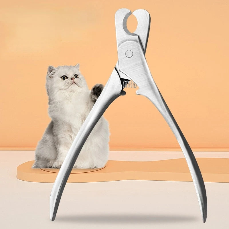Professional Pet Nail Clipper Stainless Steel Safety Grooming Tool