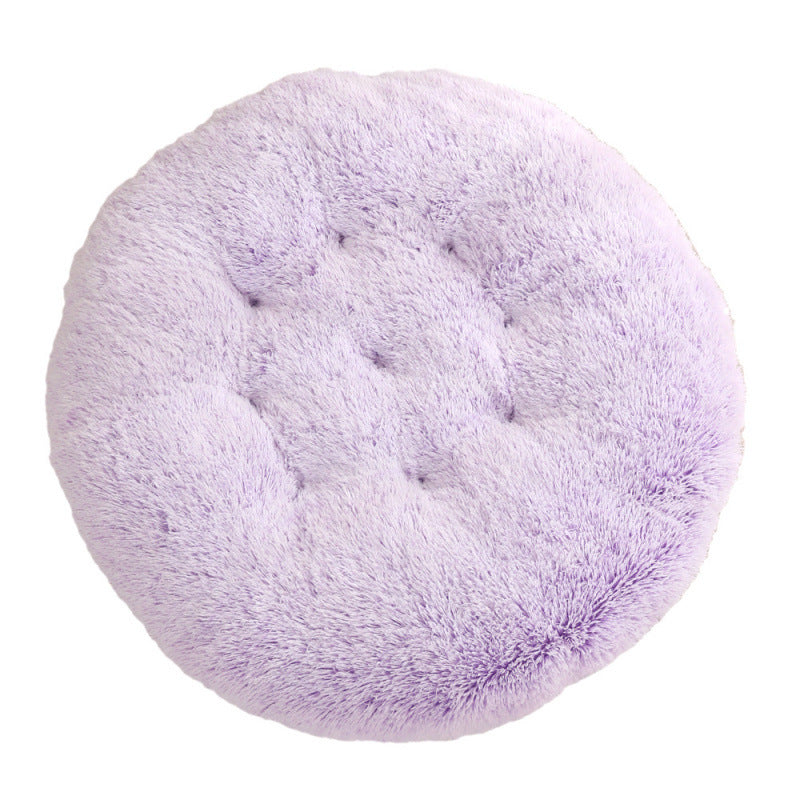 Plush Round Pet Bed for Ultimate Comfort and Warmth