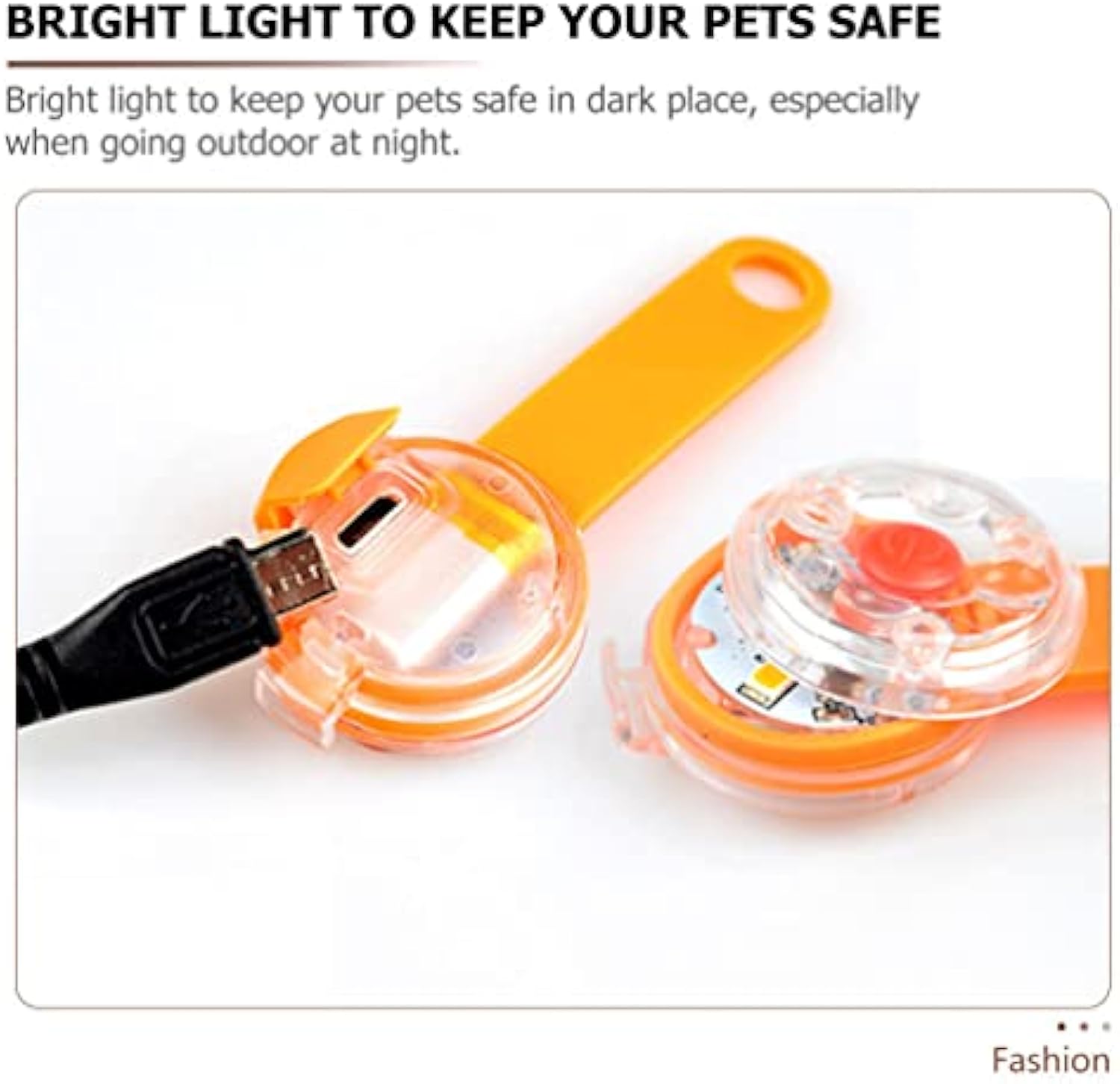 Luminous Pet Safety Pendant For Night Walking Leash Decor