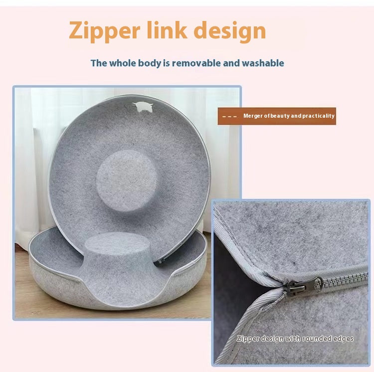Round Pet Tunnel Bed For Comfortable Rest