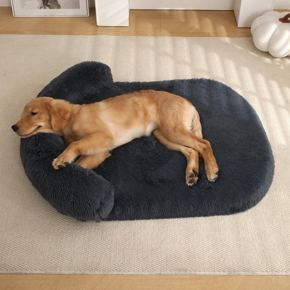 Plush Warm Pet Bed Soft Cushion Doghouse Style