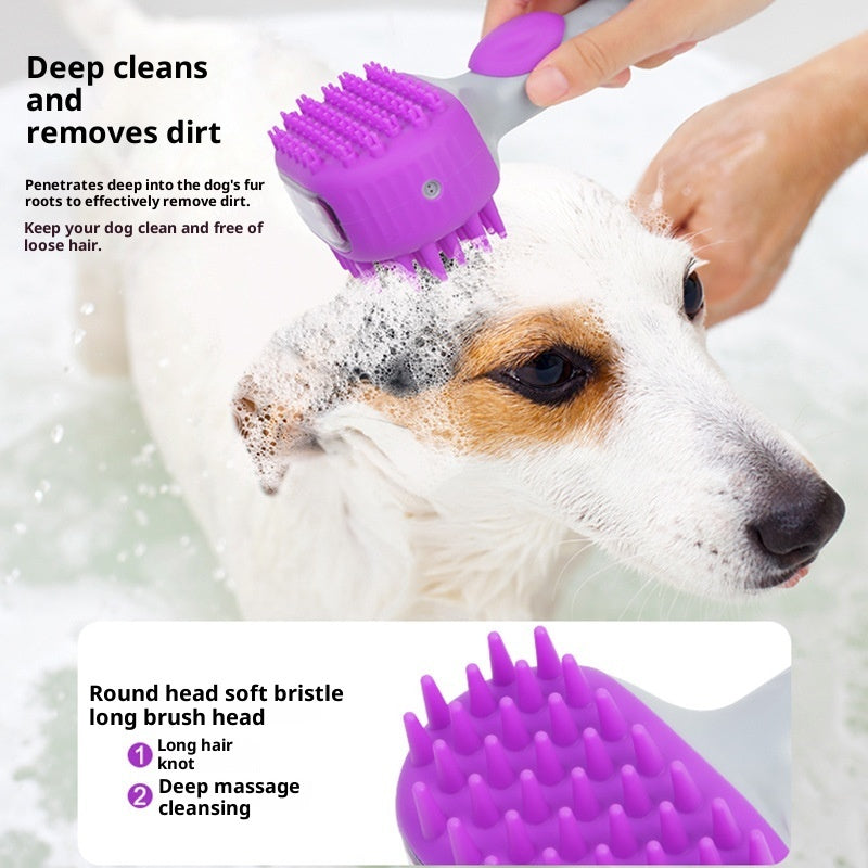 Pet Bath Shower Brush Floating Hair Cleaning Tool