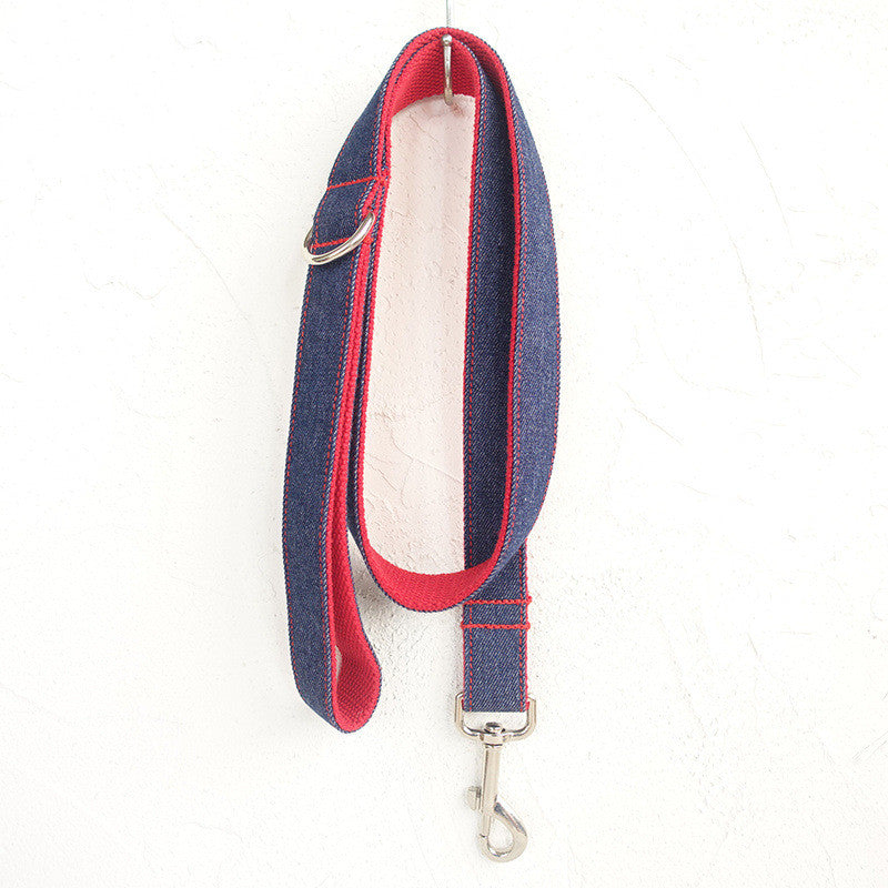 Denim Blue Pet Leash With Durable Secure Design