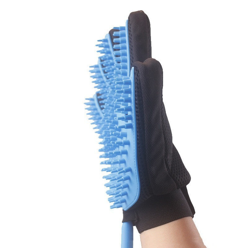 Five Finger Pet Bath Gloves Spray Massage Brush With Hose