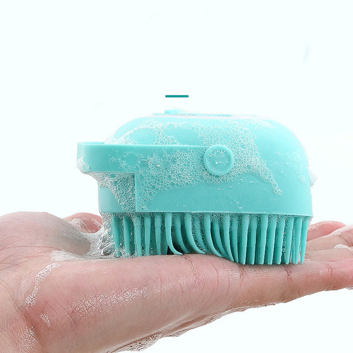 Silicone Pet Bath Massage Brush For Cleaning And Grooming
