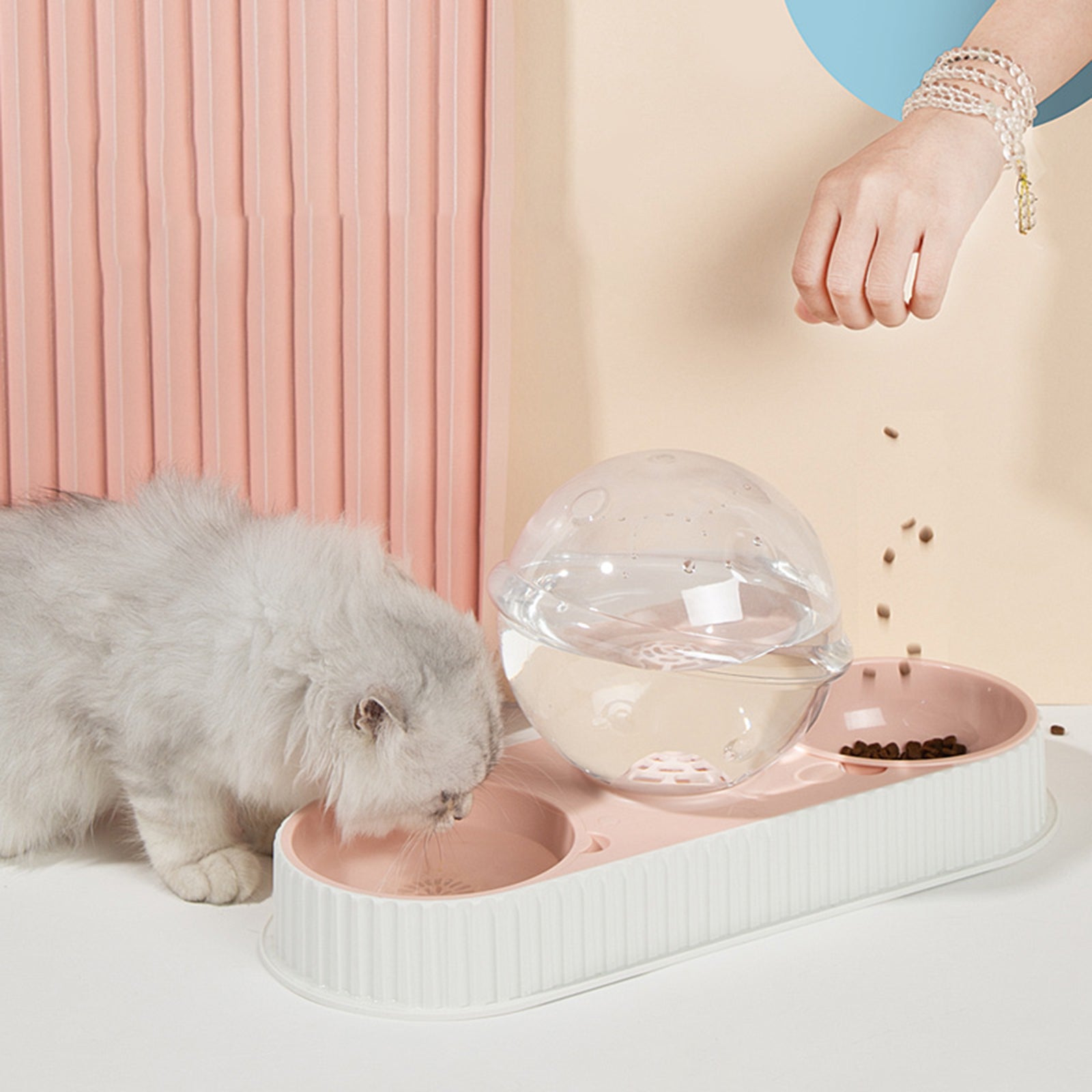 Automatic Plastic Pet Water Feeder Bowl For Pets