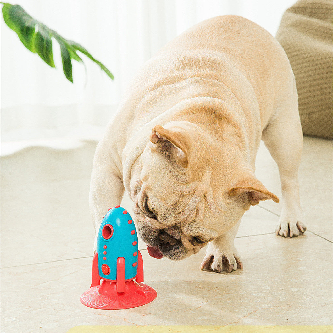Pet Rocket Food Dispensing Chew Resistant Bite Toy