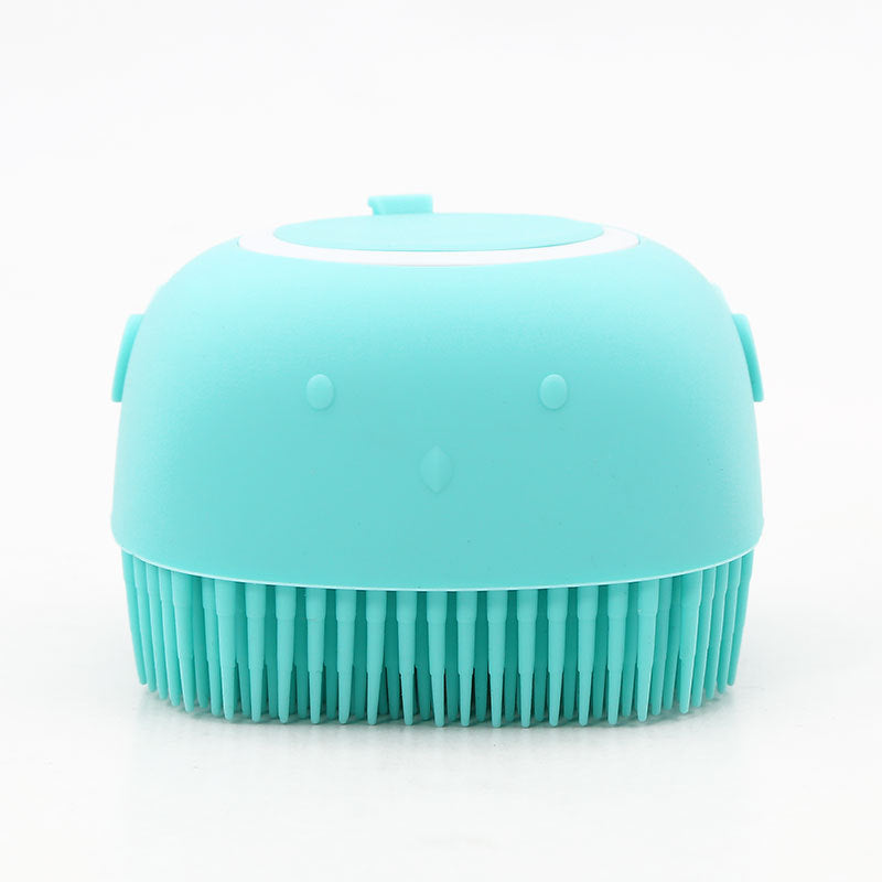 Silicone Pet Bath Massage Brush For Cleaning And Grooming