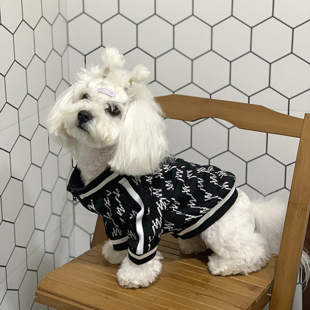 Pet Teddy Zipper Winter Warm Coat Jacket