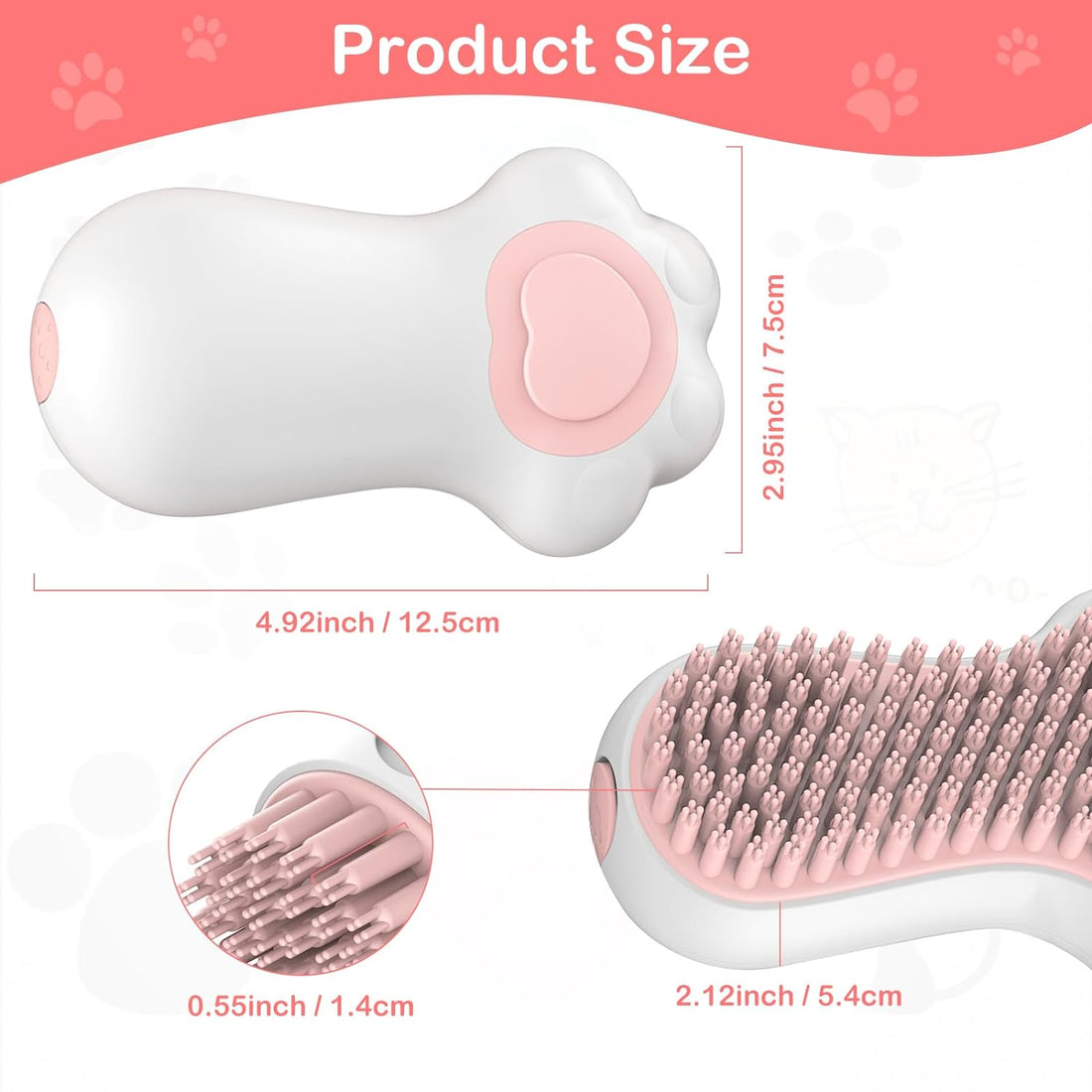 Pet Bath Massage Brush Shampoo Dispenser Silicone Grooming Tool