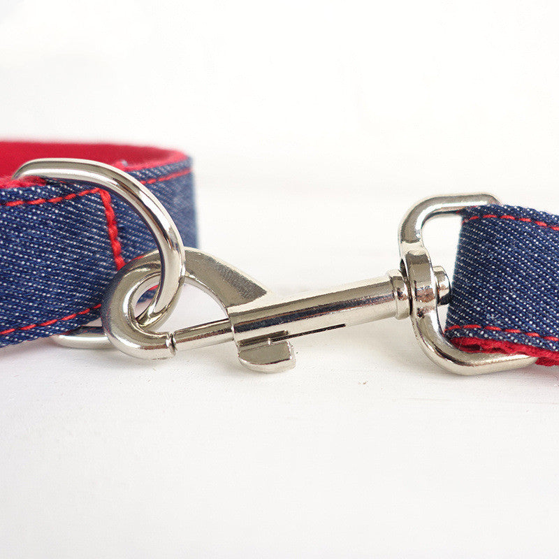 Denim Blue Pet Leash With Durable Secure Design