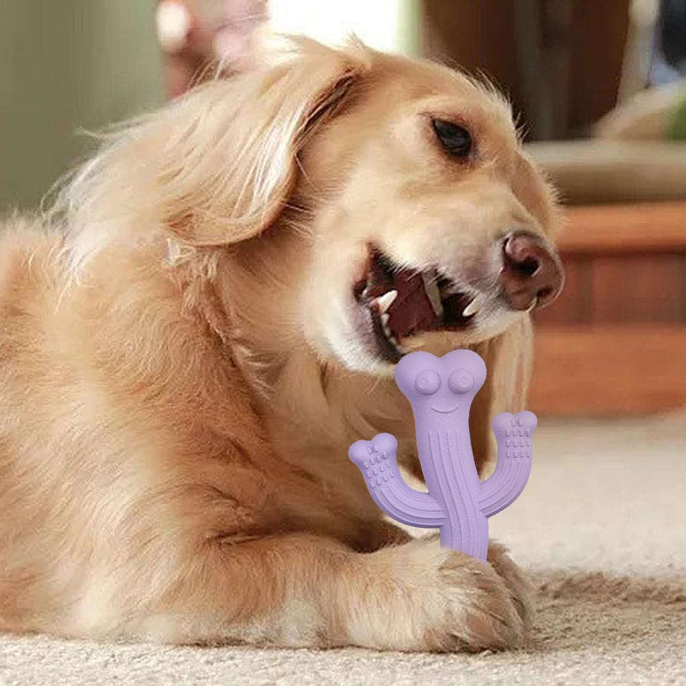 Pet Cactus Chew Toy Ultra Durable Interactive Boredom Toy