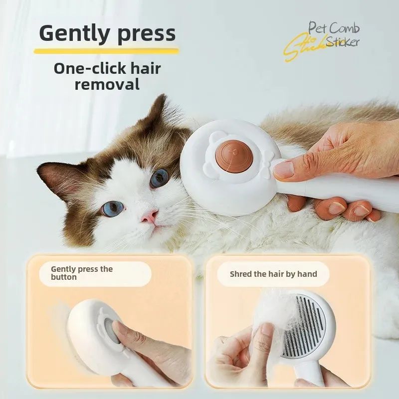 Rechargeable Two-In-One Pet Nail Trimmer Grooming Brush Tool