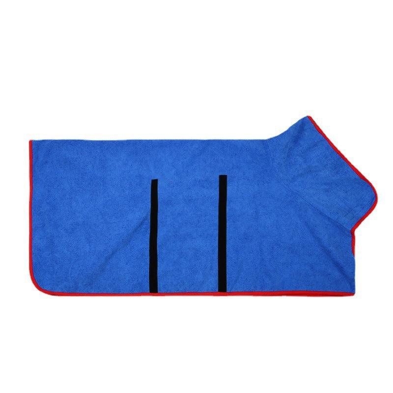 Quick Dry Microfiber Pet Bathrobe Towel Grooming Coat