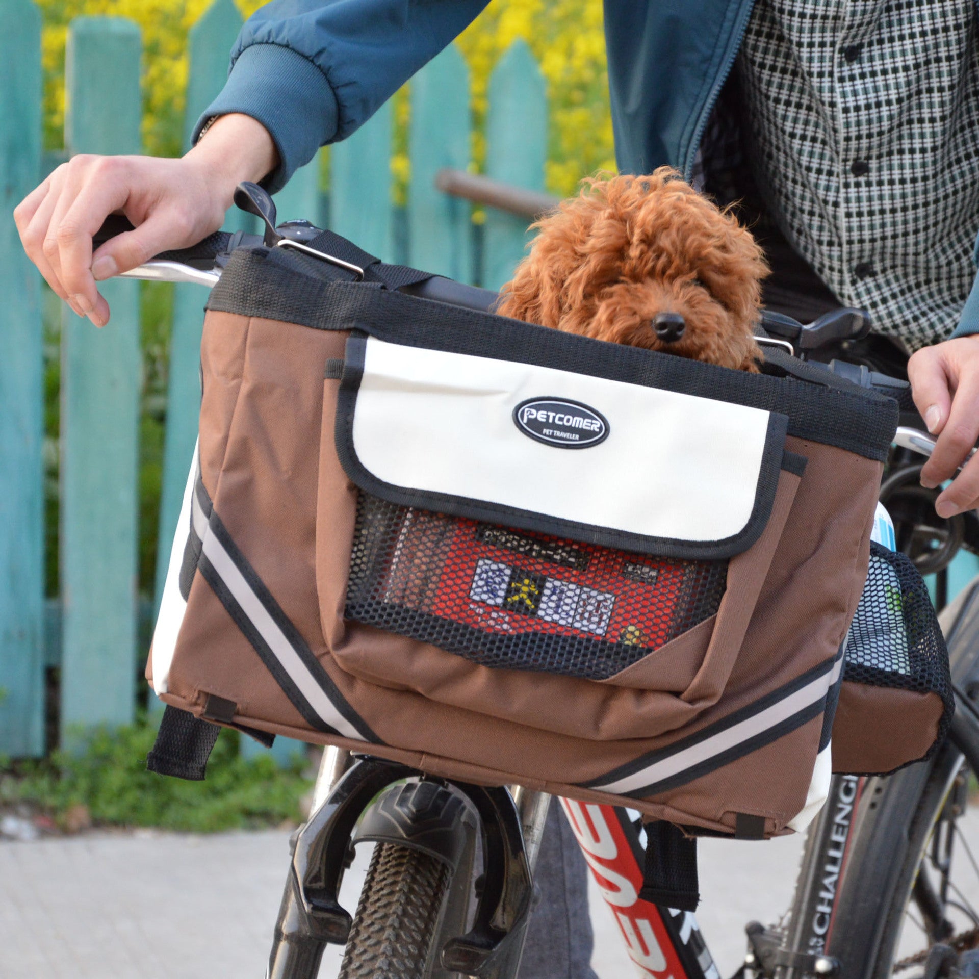 Pet Bicycle Handlebar Carrier Basket For Small Pets
