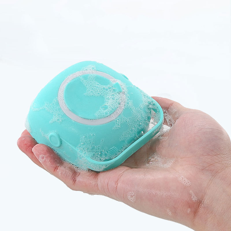 Silicone Pet Bath Massage Brush For Cleaning And Grooming