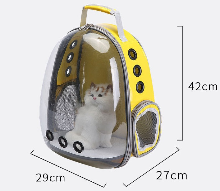 Portable Bubble Pet Backpack Carrier Space Capsule Design