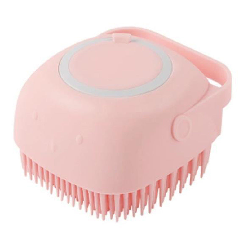 Silicone Pet Bath Massage Brush For Cleaning And Grooming