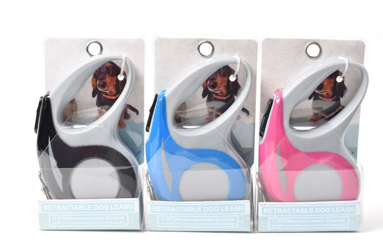 Stretchable Retractable Pet Leash For Secure Control