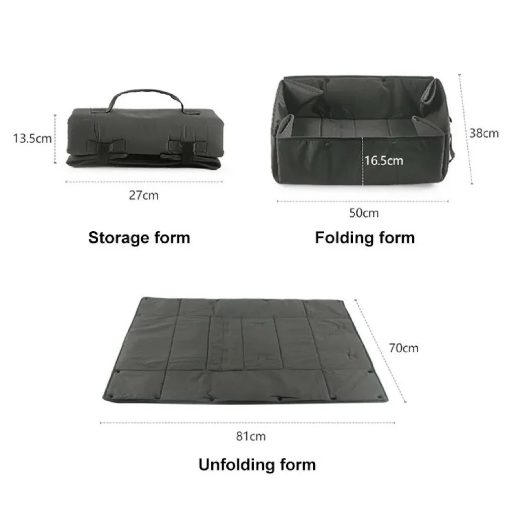 Portable 3-In-1 Pet Travel Bed Carrier Mat Cushion