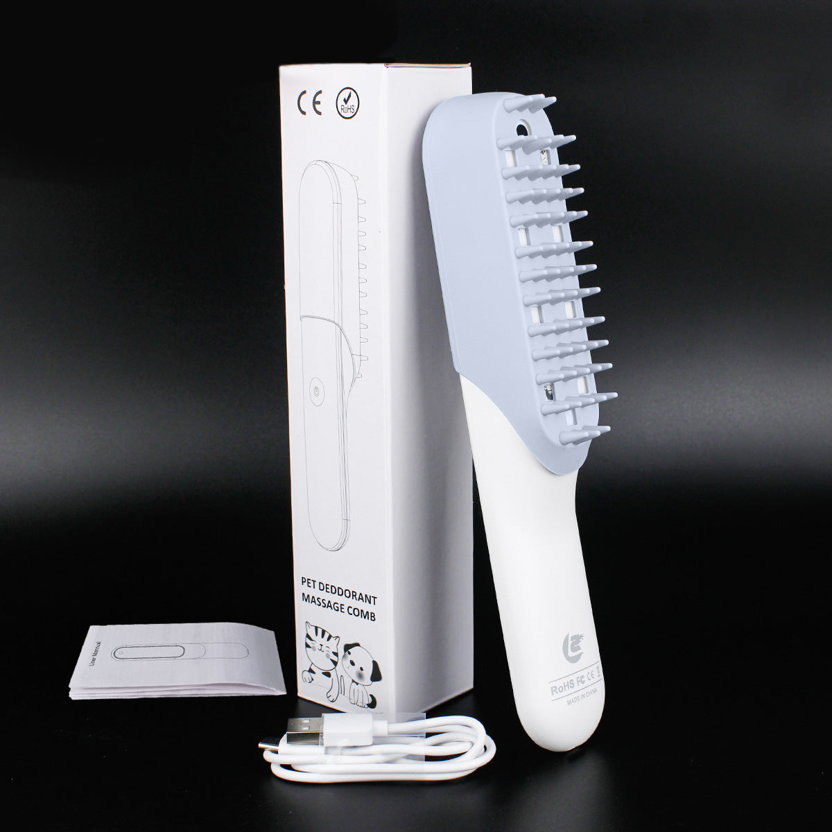 Silicone Pet Massage Grooming Brush For Cleaning And Fur Care