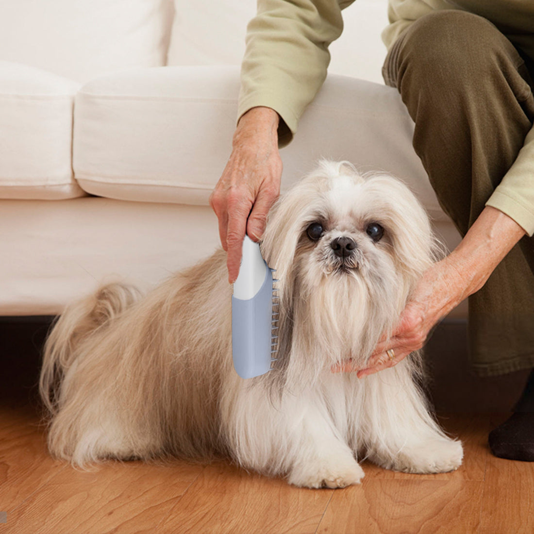 Silicone Pet Massage Grooming Brush For Cleaning And Fur Care