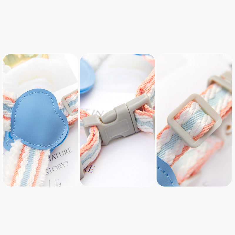 Breathable Pet Chest Vest Leash For Small And Medium Pets
