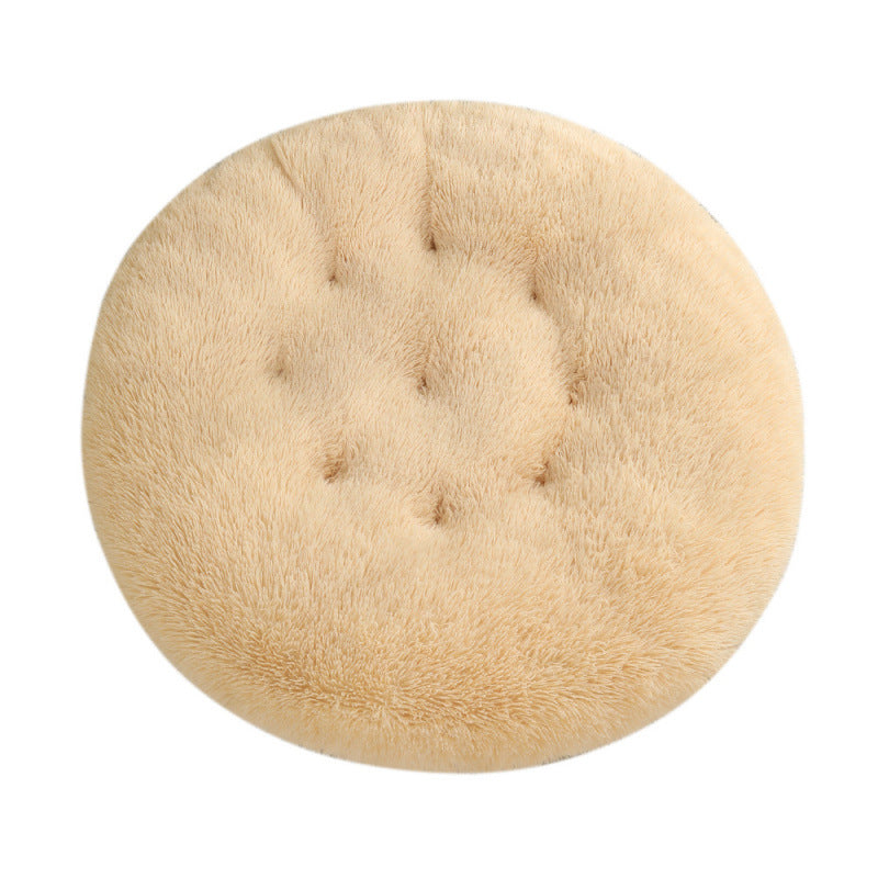 Plush Round Pet Bed for Ultimate Comfort and Warmth