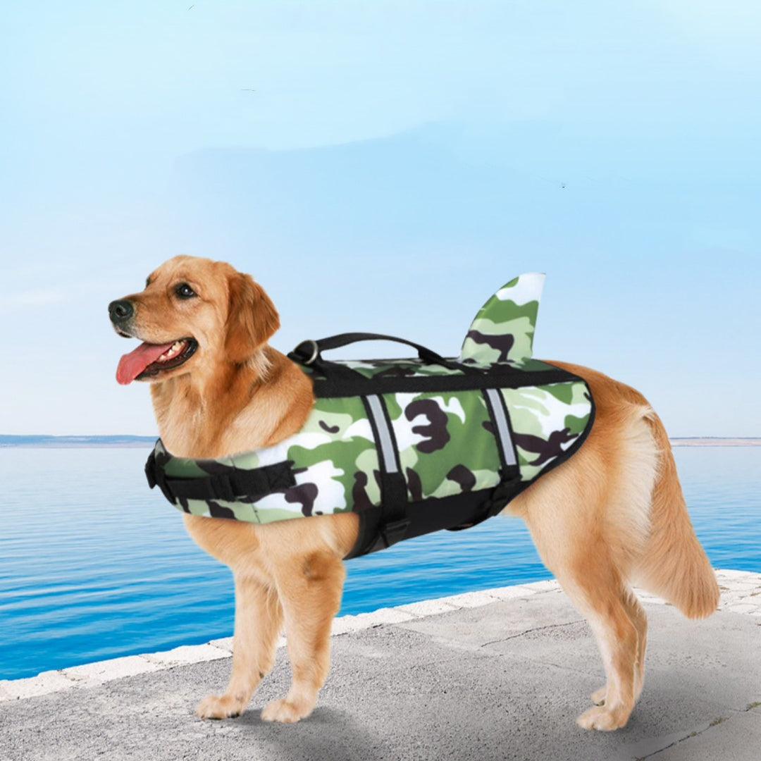 Pet Camouflage Swimming Life Jacket Safety Vest