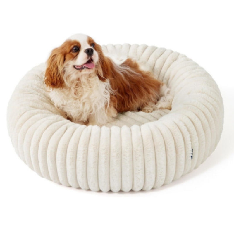 Plush Warm Round Pet Bed Long Fur Winter Mat