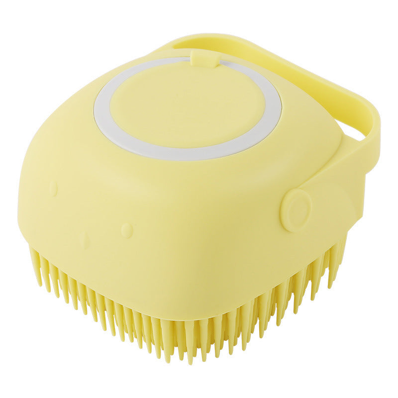 Silicone Pet Bath Massage Brush For Cleaning And Grooming