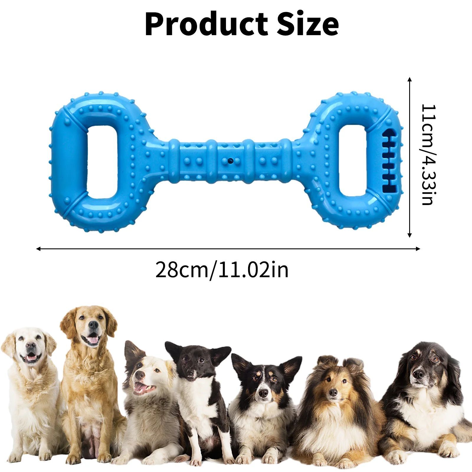 Pet Bone Chew Toy Long Lasting Interactive Teething