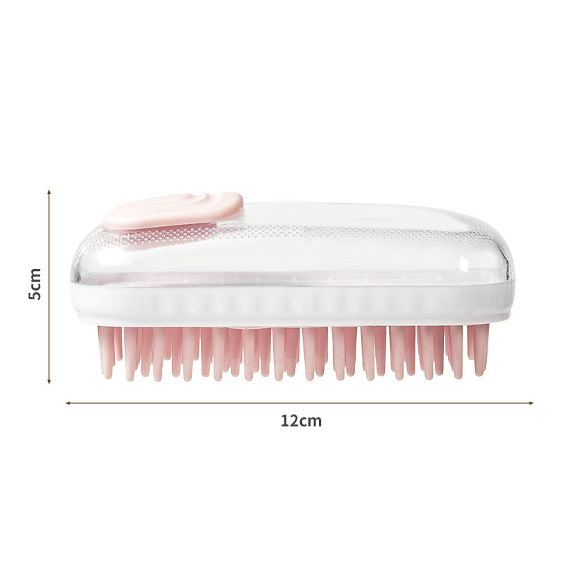 Silicone Pet Bath Brush With Massage And Foam Cleaning