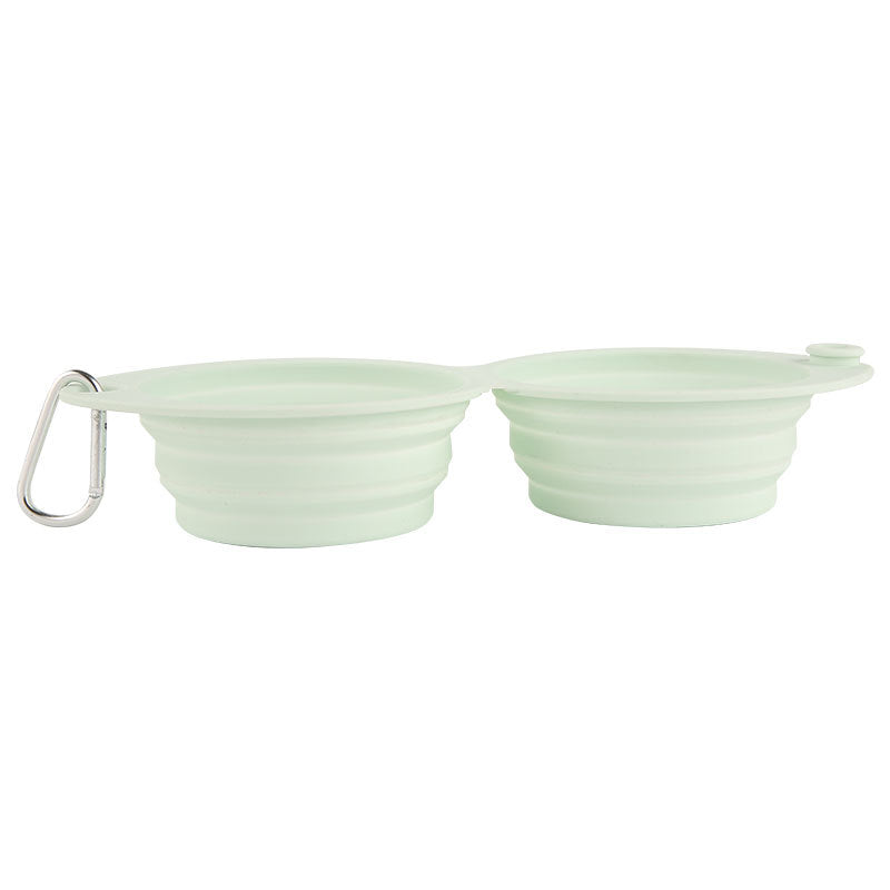 Portable Foldable Silicone Pet Feeding Bowl For Outdoor Use