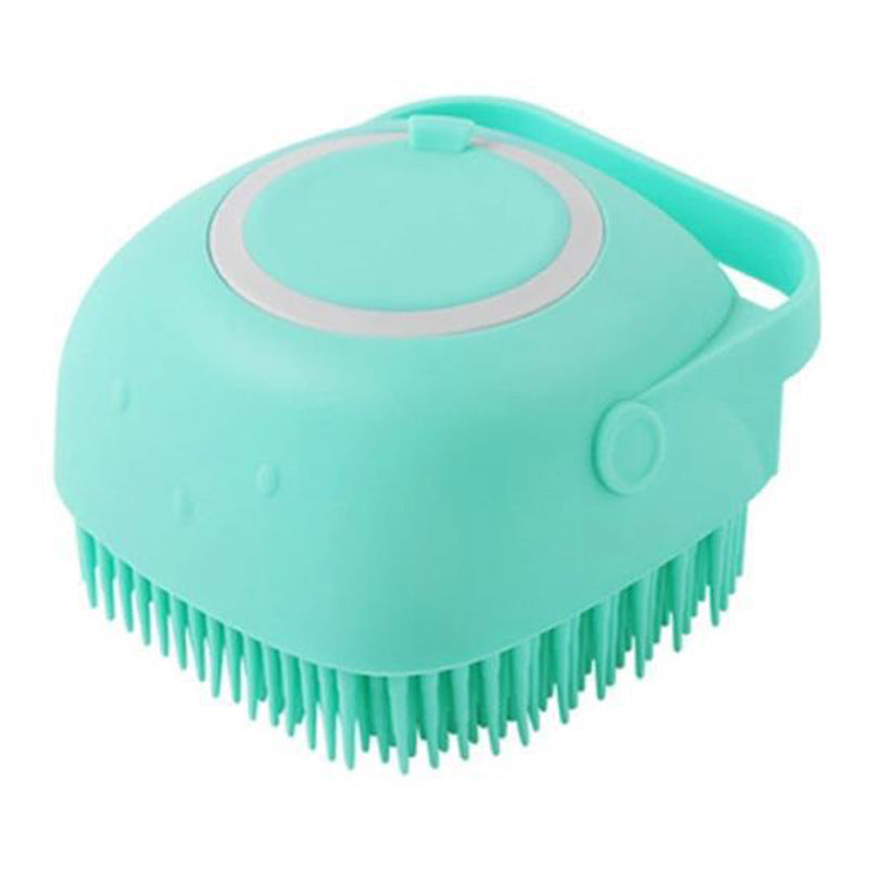 Silicone Pet Bath Massage Brush For Cleaning And Grooming