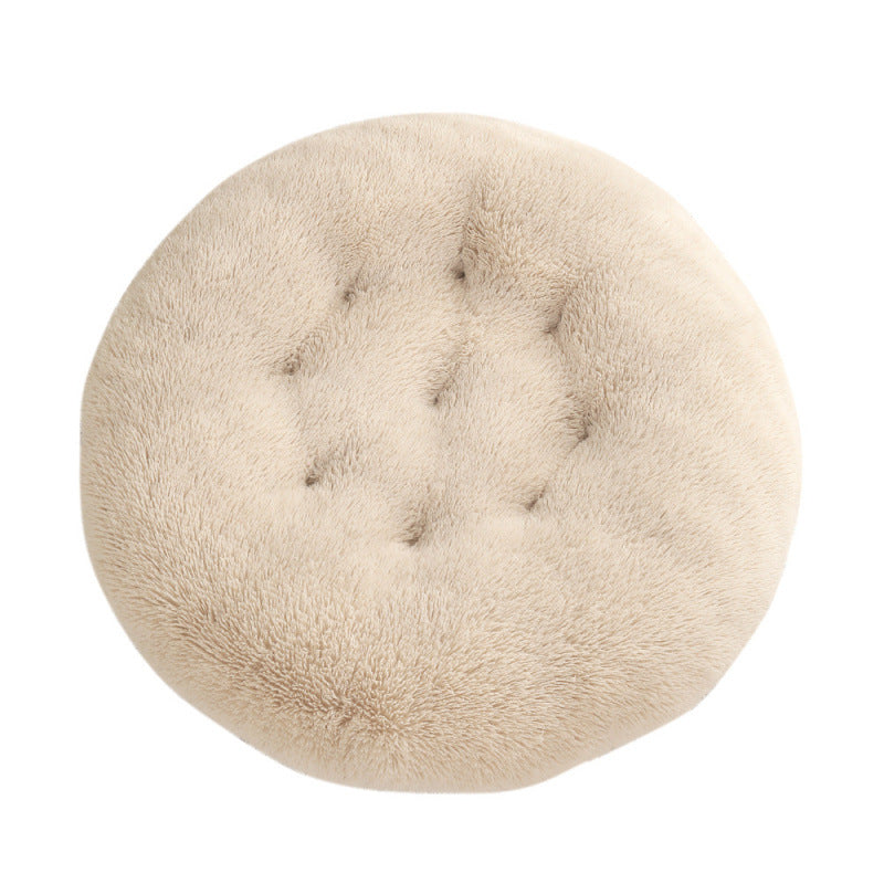 Plush Round Pet Bed for Ultimate Comfort and Warmth