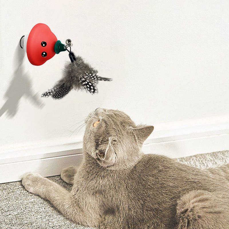 Pet Wand Suction Cup Retractable Teaser Exercise Toy