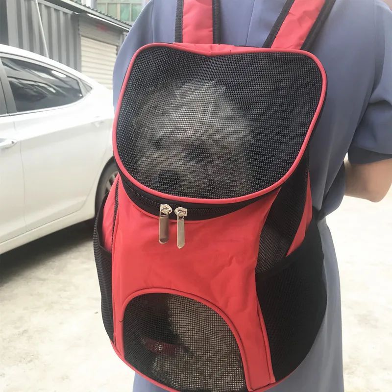 Pet Breathable Backpack Portable Travel Carrier Bag