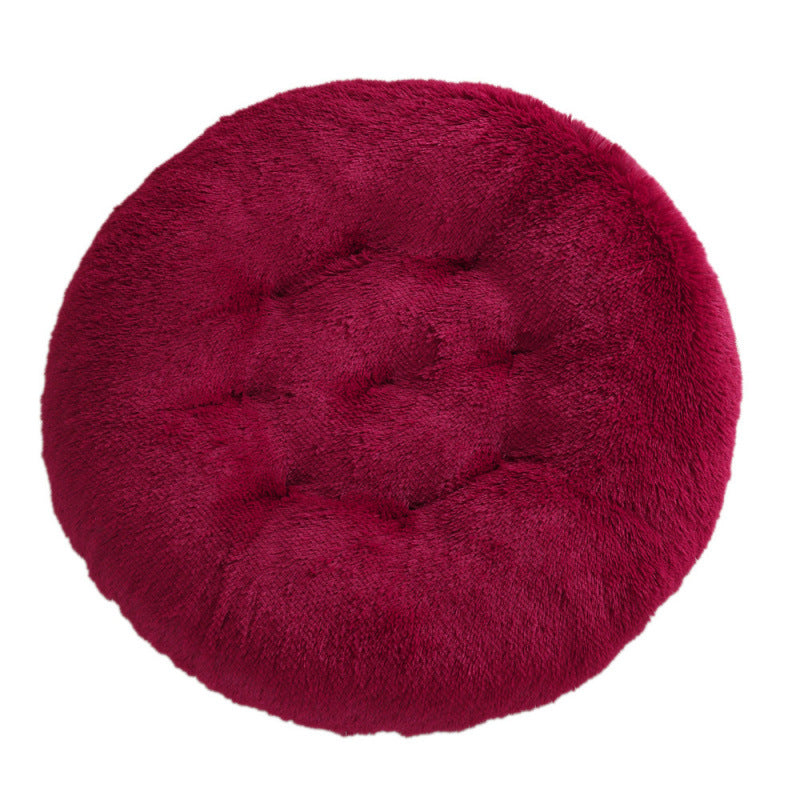 Plush Round Pet Bed for Ultimate Comfort and Warmth