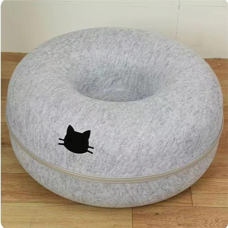 Round Pet Tunnel Bed For Comfortable Rest