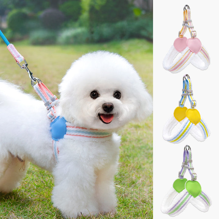 Breathable Pet Chest Vest Leash For Small And Medium Pets