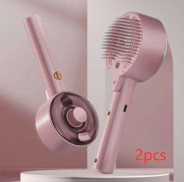 Pet Steam Self Cleaning Hair Remover Grooming Brush