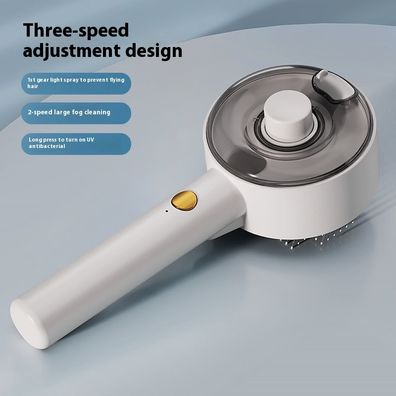 Pet Steam Self Cleaning Hair Remover Grooming Brush
