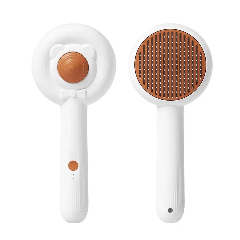 Rechargeable Two-In-One Pet Nail Trimmer Grooming Brush Tool