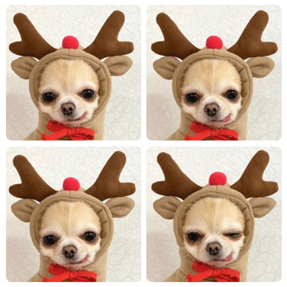 Pet Hooded Sweater Apricot Elk Warm Clothing