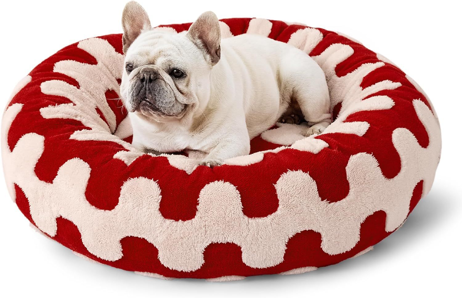 Round All-Season Warm Pet Bed Comfortable Sleeping Cushion