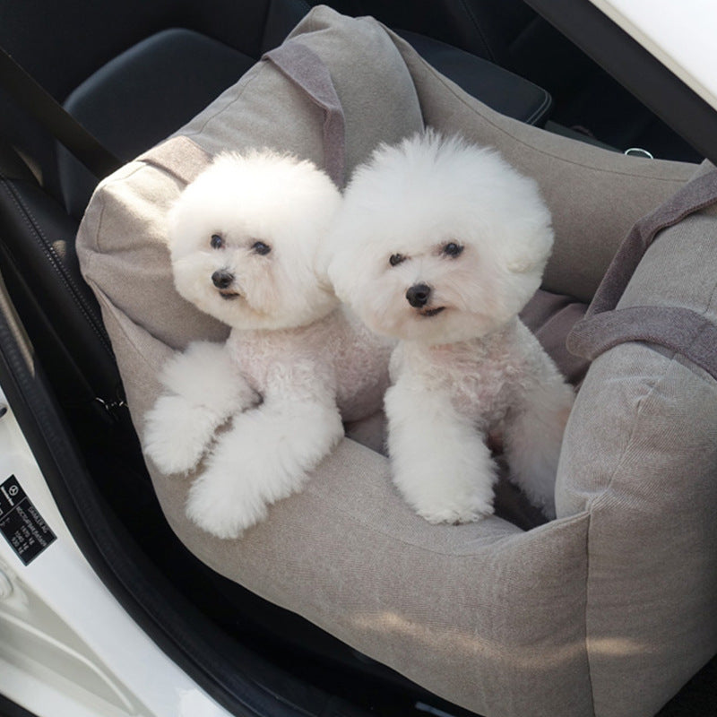 Waterproof Pet Car Safety Carrier Seat Breathable Travel Bed