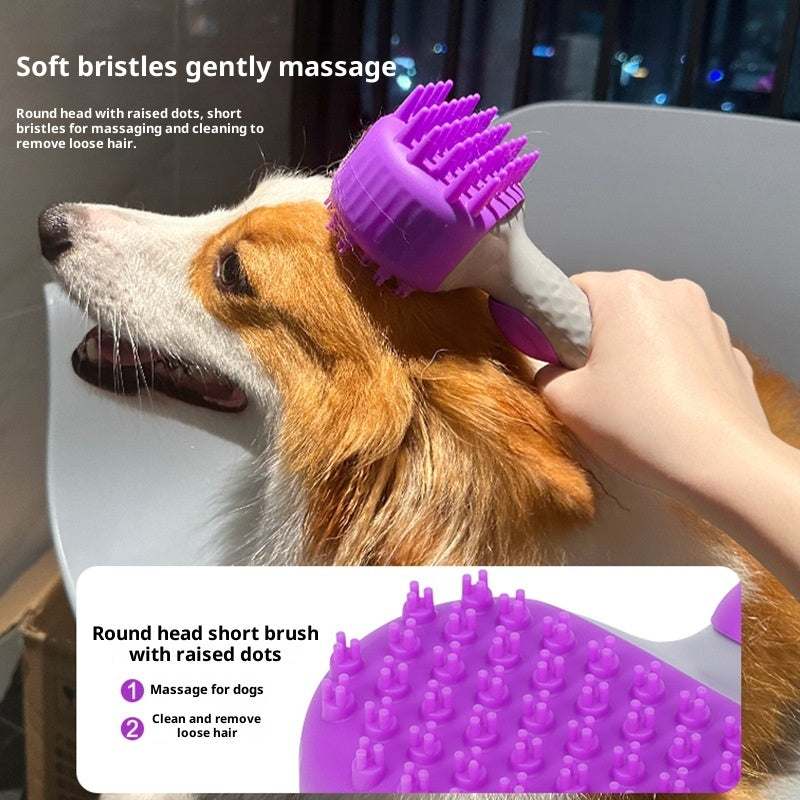 Pet Bath Shower Brush Floating Hair Cleaning Tool